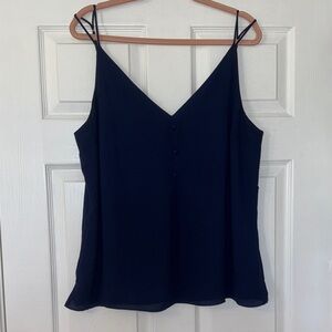 Lilly Pulitzer Navy Blue Formal Tank with button details